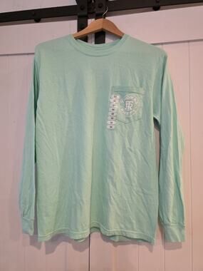 Thomas Rhett Long Sleeve Pocket T-Shirt Mint Green Men's Medium Tour Graphic